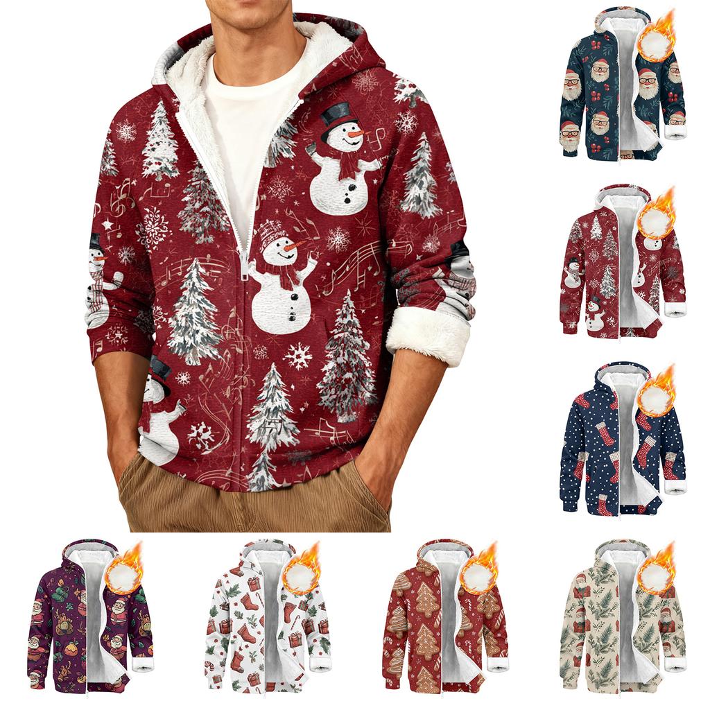 Men's Casual Warm Hooded Jacket