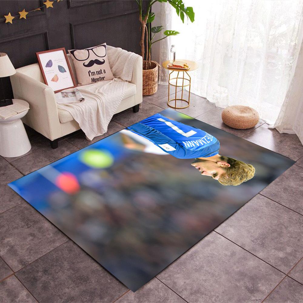 Griezmann's Jersey Floor Mat Design for Balcony Entryway Outdoor Playrooms Anti-slip Rug Anime Office Decor Wedding Party Gift