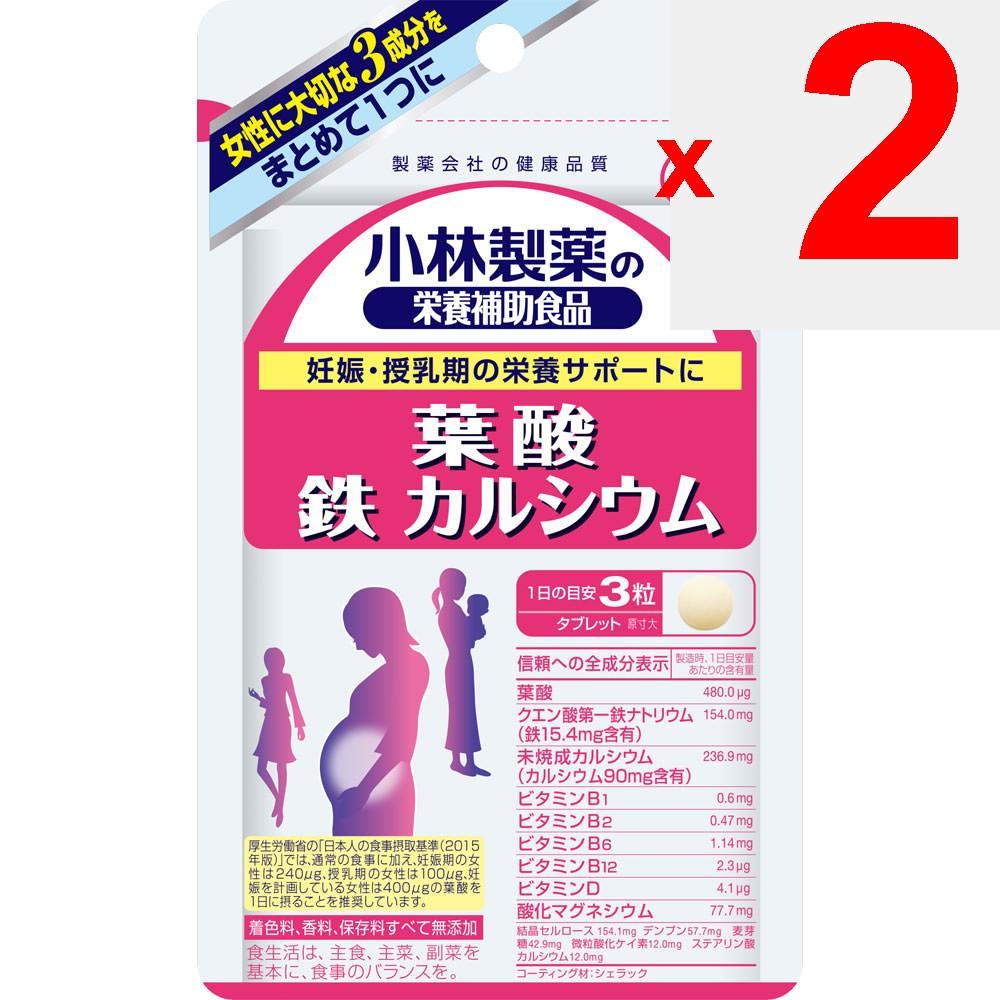 KOBAYASHI Pharmaceutical Nutritional Supplements Folic Acid Iron Calcium 90 Capsules Other (check Locks, Tongue Cleaners, Etc.) Mineral Other (check L