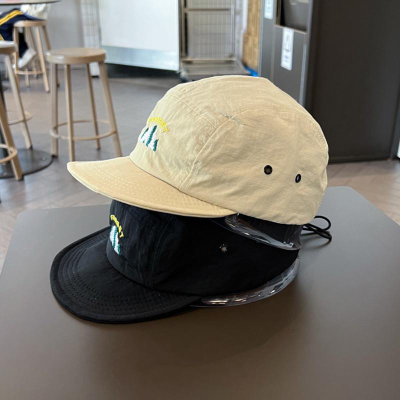 Ricygvm Summer Quick Dry Peaked Cap For Men Women Fashion Short Brim Baseball Hat Solid Color Duck Tongue Caps Outdoor Sun Visor