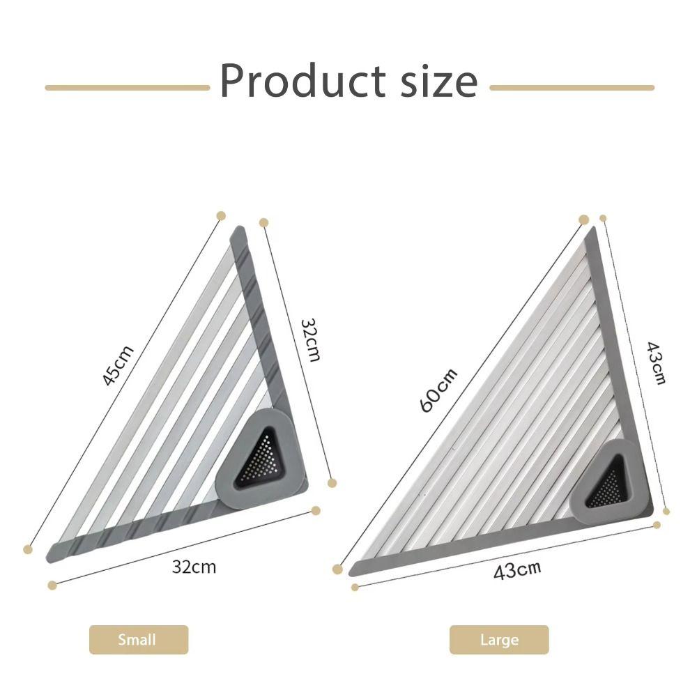 Triangular Storage Rack Organizer Wear-resistant Water Filter Durable Sink Storage Rack  Kitchen