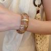Wide Elastic Bracelet Europe American Style Exaggerated Bracelet Exaggerated Acrylic Bangle  Gift