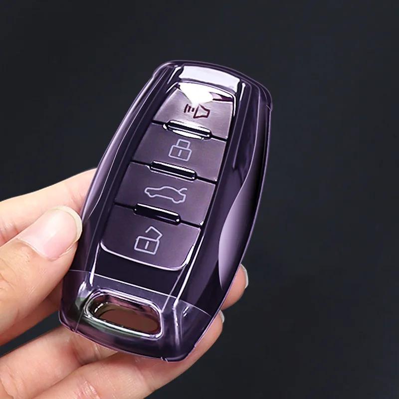 TPU Car remote cover for Great Wall Poer GWM Ute Cannon Pao P Series Haval Hover H6 H7 H8 H4 H9 F5 F7 H2S Transparent key Case