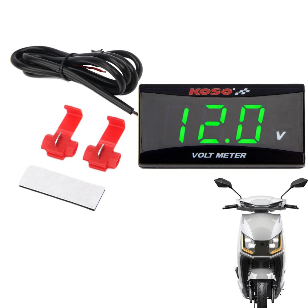 

For For KOSO XMAX250 300 NMAX CB 400 CB500X Battery Voltage Meter Tester Gauge LCD Display 0-20V Motor Battery Monitor Voltmeter
