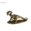 Massives Messing Spitfire Drache Kleine Statue Desktop Ornament Chinesische Mythische Tierfiguren Retro Heim Feng Shui Dekoration Handwerk