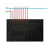 WLAN Smart Touch Licht Wandschalter Interruptor Glaspanel 8-fach 147*86mm Tuya App SmartLife Kompatibel mit Alexa Google Home