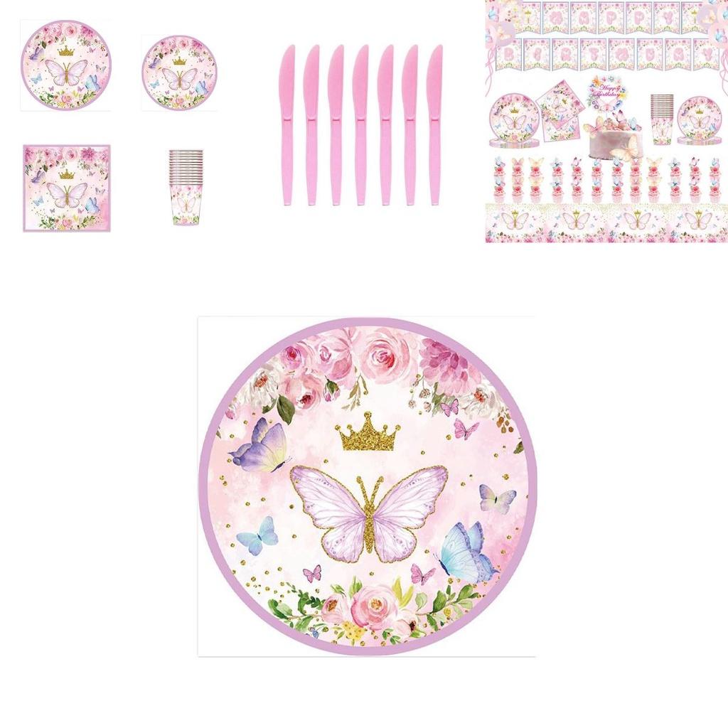 Colorful Butterfly Party Supplies Kit For All Occasions