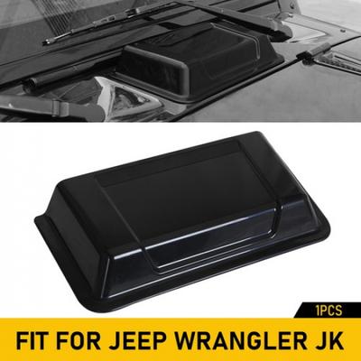 Black Bonnet Hood Scoop Front Window Vent Cap Cover for 97-18Jeep Wrangler TJ JK