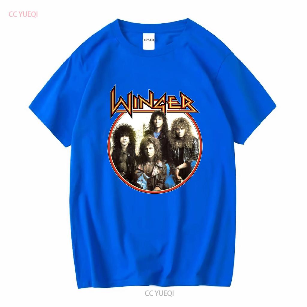 Winger Band CONCERT Rock Music T Shirt Cotton All Size AL173 vintage Washed fashion Breathable Soft Stretched Slightly