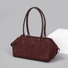 Vintage Matte Suede Texture Crossbody Bag Women Minimalist Shoulder Handbag Daily Commute Stylish Small Purse