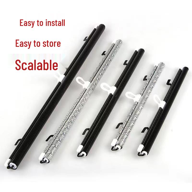 Retractable Blackout Sunshade Roller Blinds - No-Drill Balcony, Kitchen, Car Heat Insulation Curtains