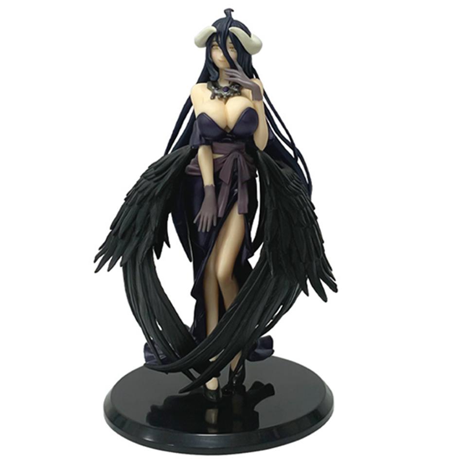 2pcs Anime Overlord Figure Albedo Party Dress Series Action Figure Figurine PVC Desktop Decoration Collection Model Toy Gift