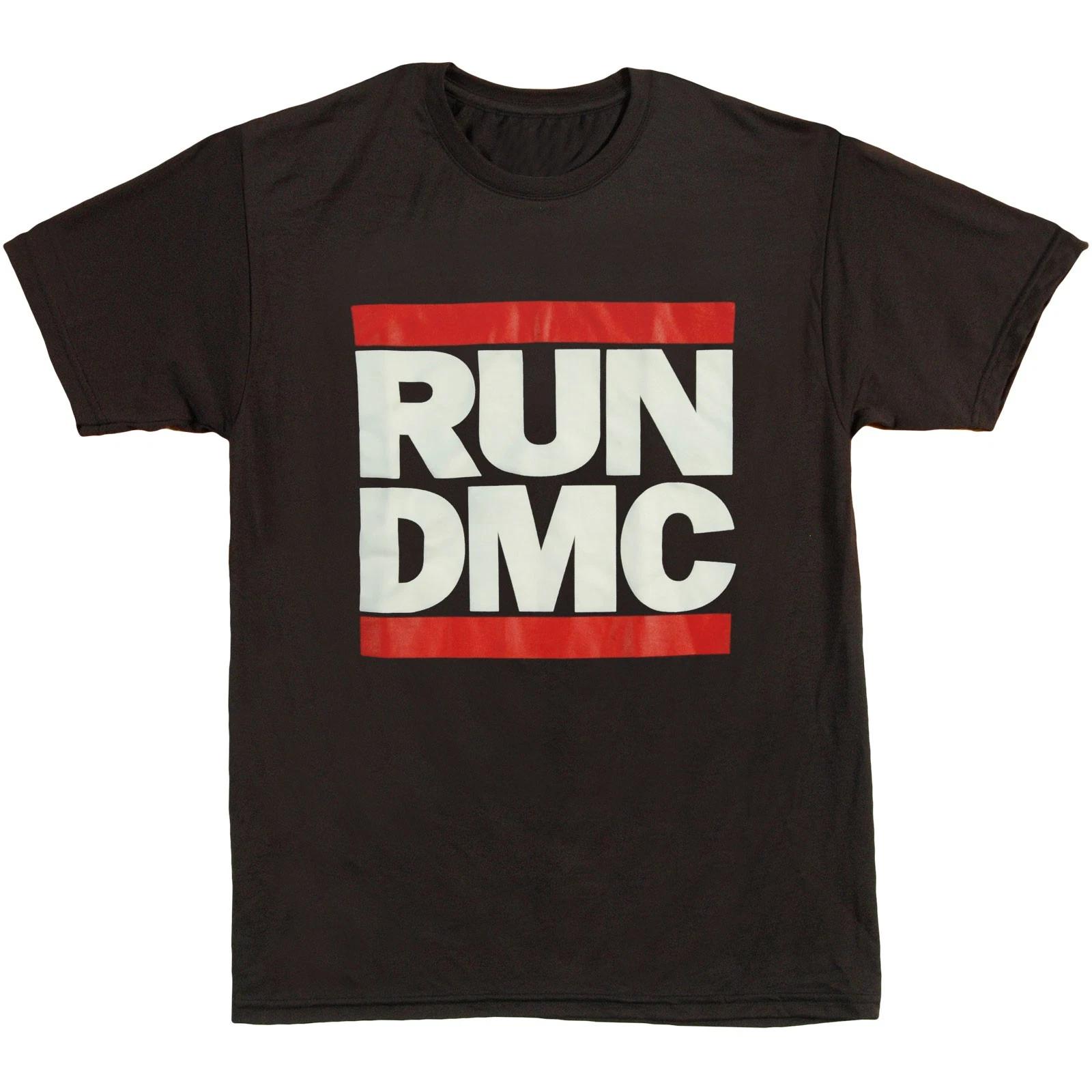 Men s Run DMC Logo Active Tee Active Wear Small Black XL