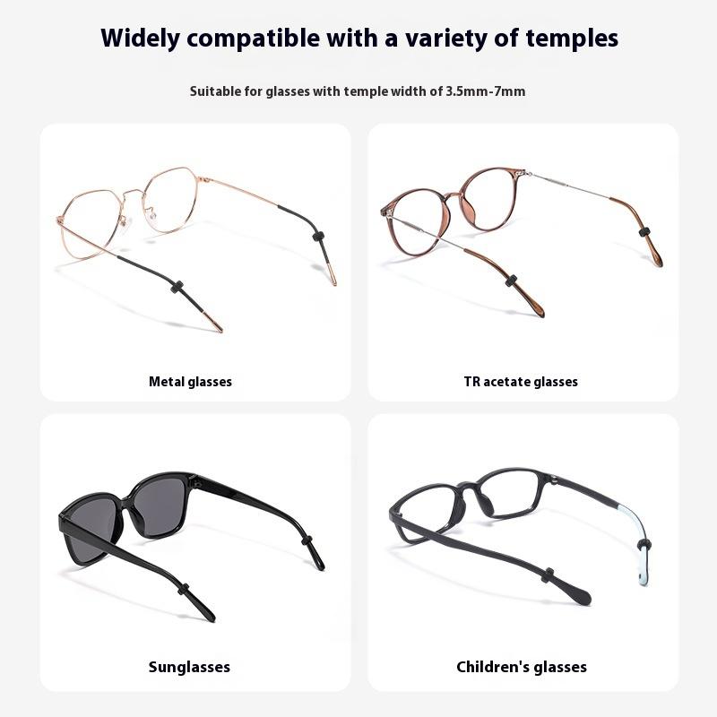 5Pairs Silicone Flower Anti Slip Ear Hook Eyeglass Eyewear Accessories Eye Glasses Grip Fixed Rings Spectacle Temple Tip Holder