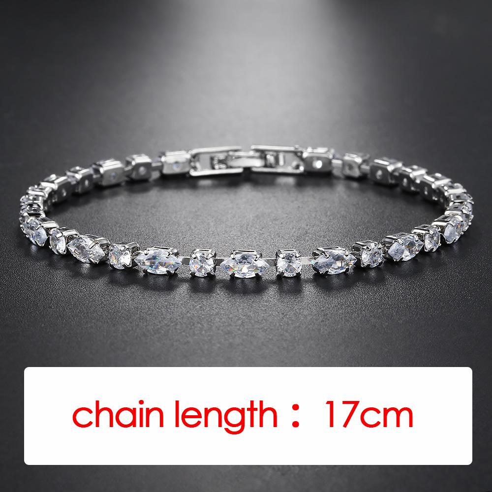 

Shiny Tennis Chain Bracelet For Women Simple Geometric Zircon Gold Color Fashion Bangle Hand Zircon Friend Party Gifts H066