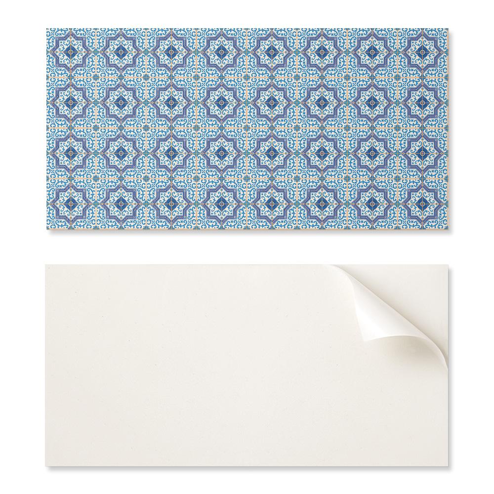 Naklejane Kafelki Dekoracyjne Do Szybkiej Odmiany Ściany Wzór Kafli Z Ornamentami 10X40X20 Cm