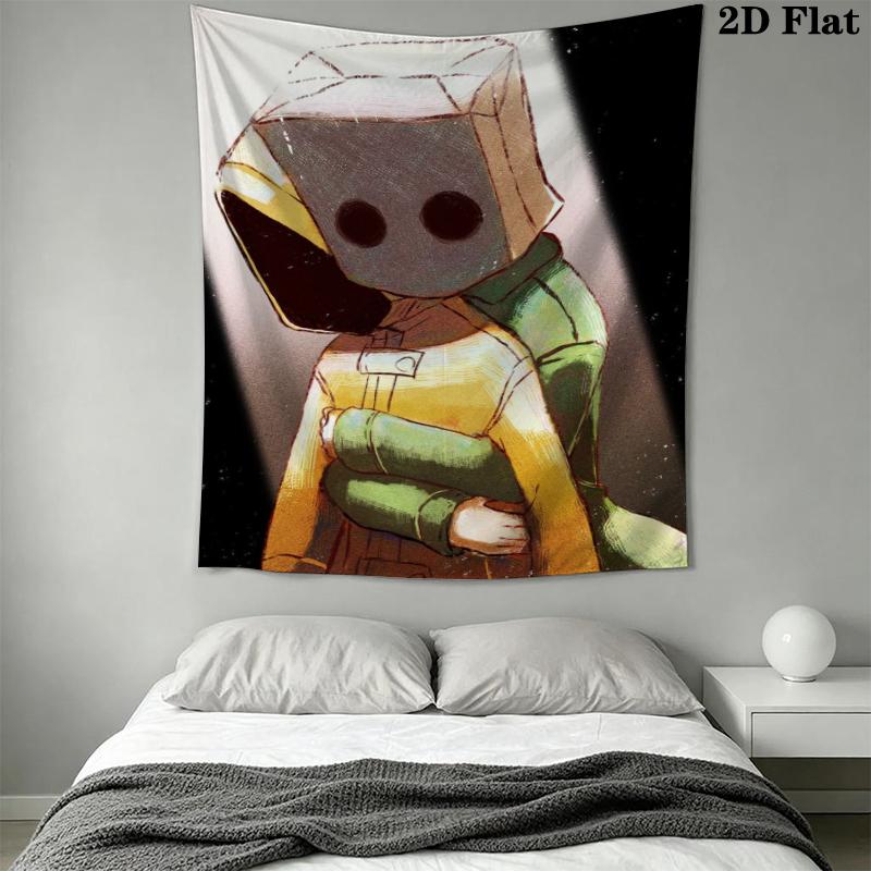 Little Nightmares Arazzo da Parete Estetico Appeso a Parete Coperta in Tessuto Stampato Arazzi Decorativi per Camera da Letto Soggiorno Arredamento per la Casa