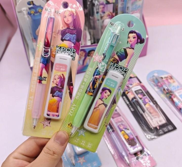 

Durable KPOP witch hunting group push-pull eraser erasers erasers small chips replaceable cores student stationery supplies W144295WW-