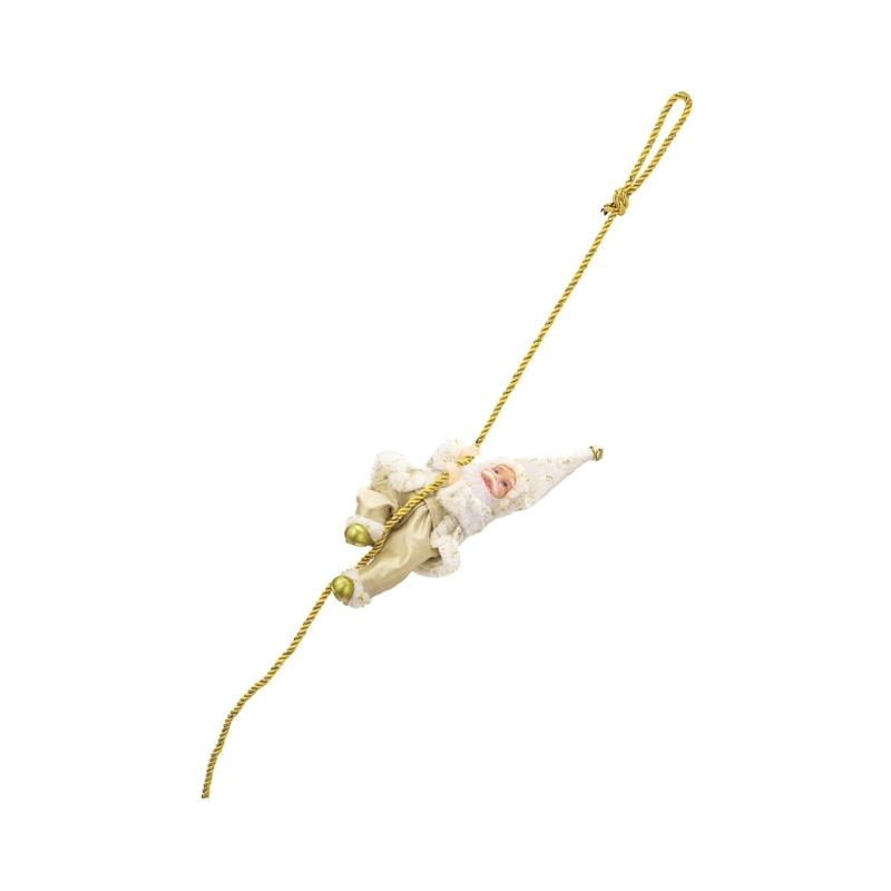 Christmas Tree Santa Doll Decorations With Rope Santa Clause Figure Resin Hanging Ornament For Home Party Decoration