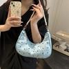 Borsa a Mano Unica con Fiocco Pieghettato Elegante Versatile Borsa a Spalla/Sottobraccio Per Donna