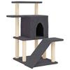 VidaXL Cat Tree with Sisal Scratching Posts Dark Grey 97 Cm 172099