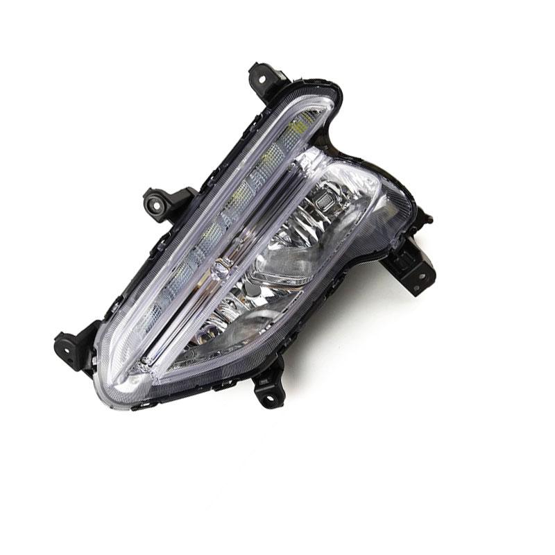 Auto Exterior Accessories For Hyundai Santa Fe Sport IX45 2016-2018 LED DRL Daytime Running Light Fog Lamp Car Light Assembly
