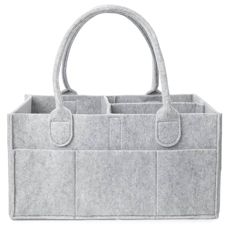 Geantă de depozitare din pâslă pentru scutece de bebeluș, portabilă, pentru îngrijirea copilului, geantă de depozitare multifuncțională portabilă pentru mame, 1 buc.