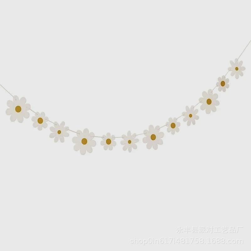 Inspired Daisy Banner Bunting for Children's Birthday Party Décor