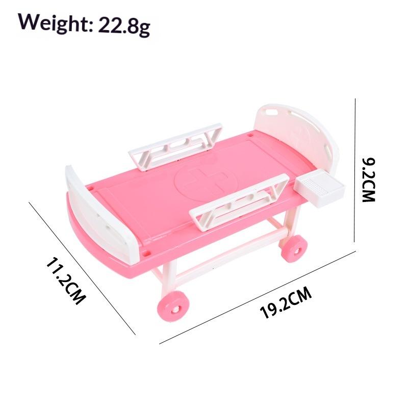 Children's Role Play Hospital Bed Toy Pretend Play Doctor Nurse Game for Kids Educational Playhouse Toy