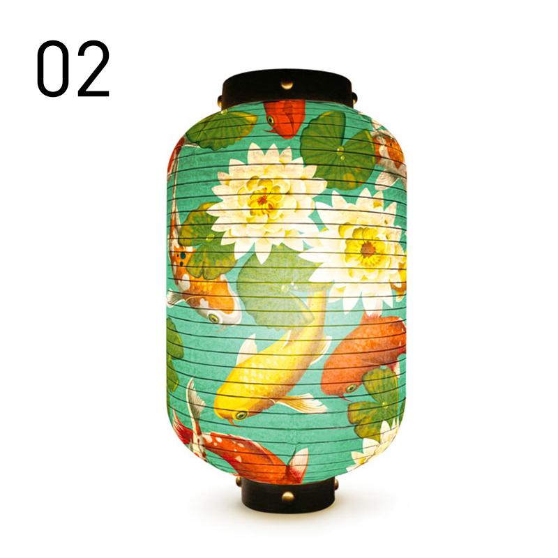 Japanese Lucky Koi Fish Lantern Waterproof Cloth Mid-Autumn Festival Decor Lanterns Cuisine Sushi Izakaya Advertising Sign