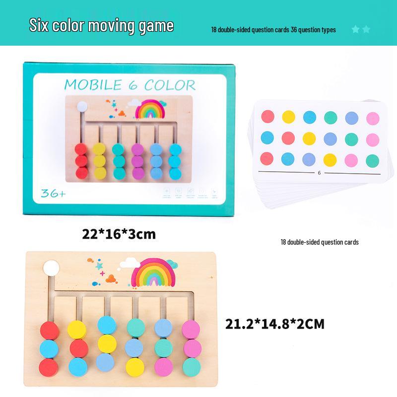 Color Logic Chess Game: Montessori Training Board for Kids Ages 3-5
