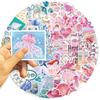 10/30/50/100pcs Cute INS Style Cartoon Blue Pink Coast Aesthetic Stickers DIY Laptop Notebook Suitcase Decoration Sticker Decals