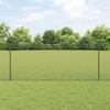 VidaXL Chicken Wire Fence Set of 2 Grey Powder-Coated Steel 3336598