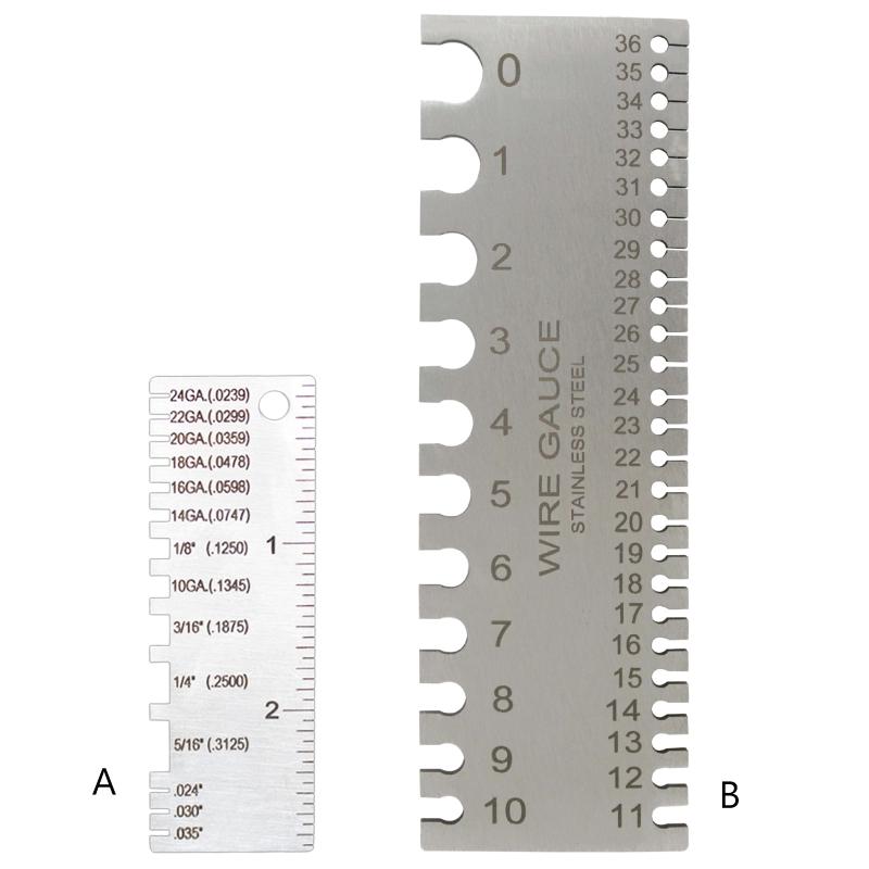 Stainless Steel Welding Gage Plated Size Inspection Tool Wire Metal Sizes Thickness Gauge Wire/Metal Sheet Thickness