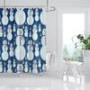 Household Waterproof Fabric Home Shower Curtain Accessories 90x180 Shower Curtain 240 * 200 Christmas Peripheral Shower Curtain