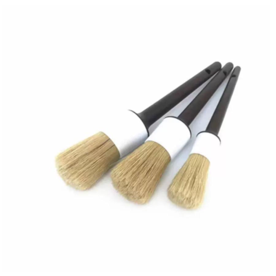 

3/5 PCS Car Exterior Interior Detail Brush Boar Hair Bristle Brushes for Car Cleaning Auto Detail Tools Dashboard Cleaning Brush