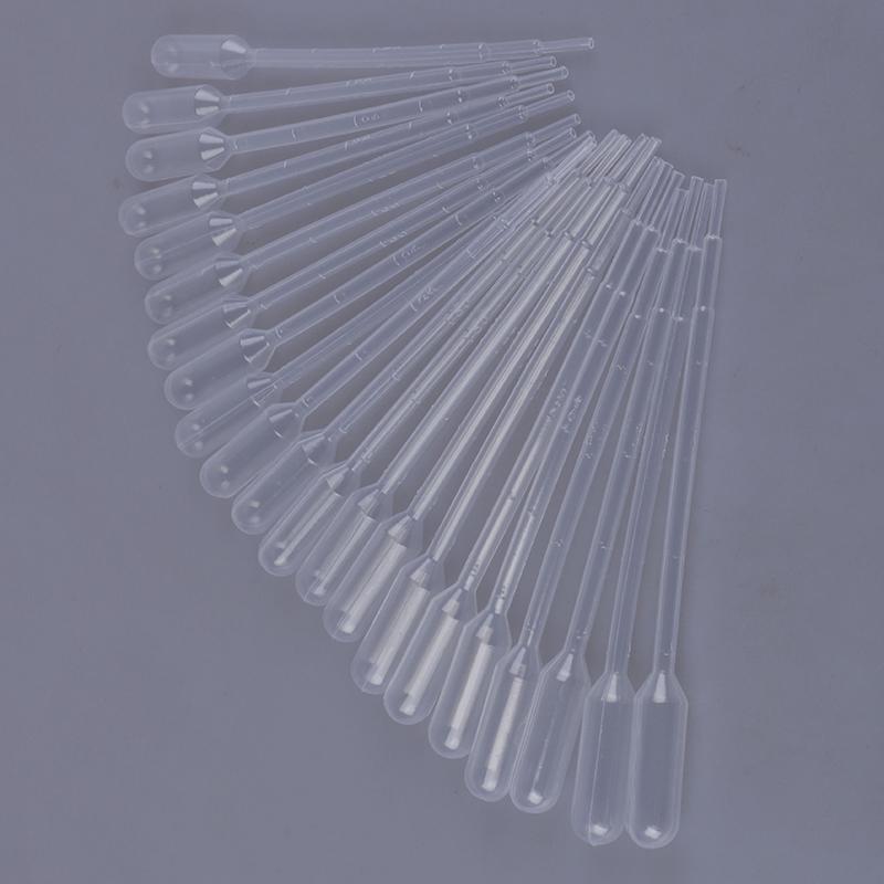 100Pcs 1Ml Disposable Plastic Eye Dropper Set Transfer Graduated Pipettes