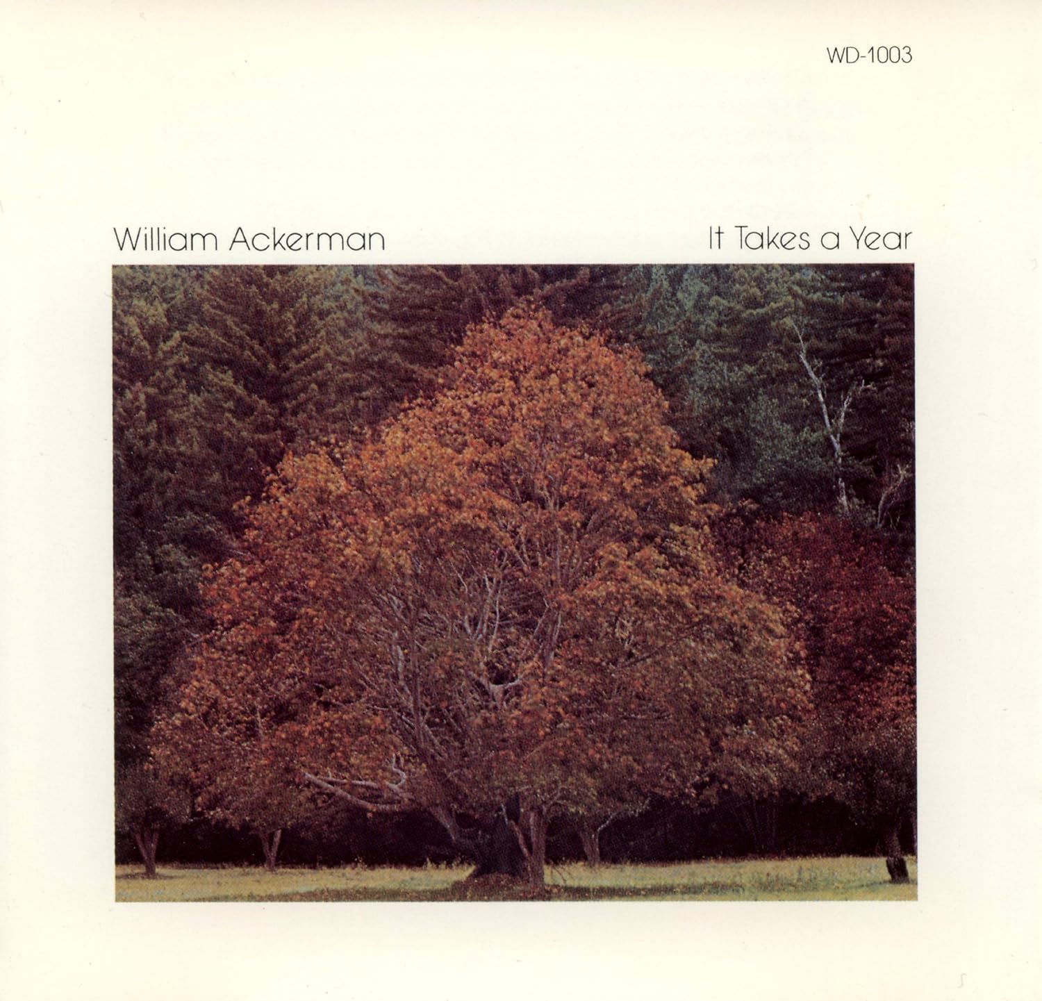 

CD WILL ACKERMAN - It Takes a Year WD1003 WINDHAM HILL RE 1990 US Jazz Used