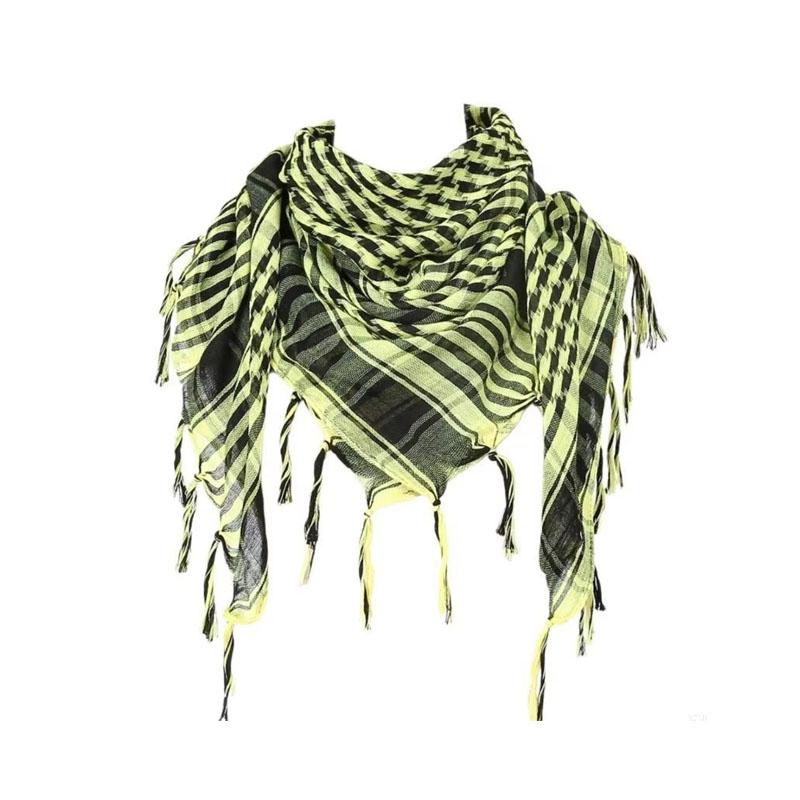 123 Pezzi Sciarpa Shemagh Desertica Morbida con Frange Copricapo Arabo Unisex Keffiyeh Bandana Copricapo Unisex Sciarpa Araba Copricapo