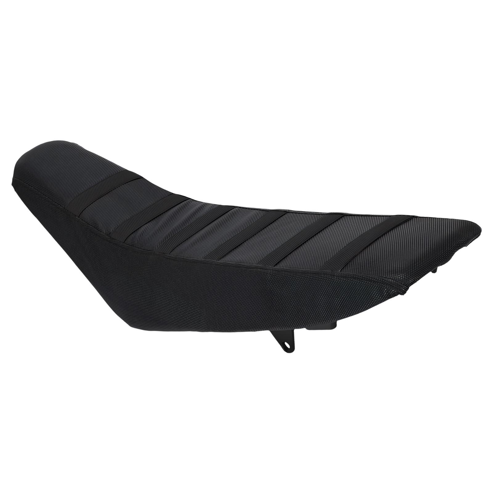 

Stylish PVC Leather Motorcycle Seat Cover With Six Stripe Design Providing Protection From Dust And Moisture чёрный