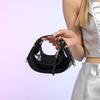 Glossy Mini Crescent Evening Bag - Women's High-End Fashion Lipstick Handbag
