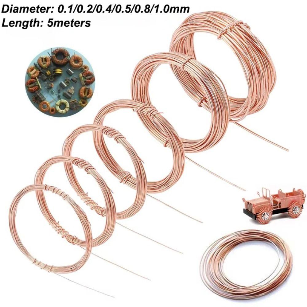 Soft Pure Copper Wire Diameter 0.1-1.0MM Conductive Copper Wire New Bare Wire