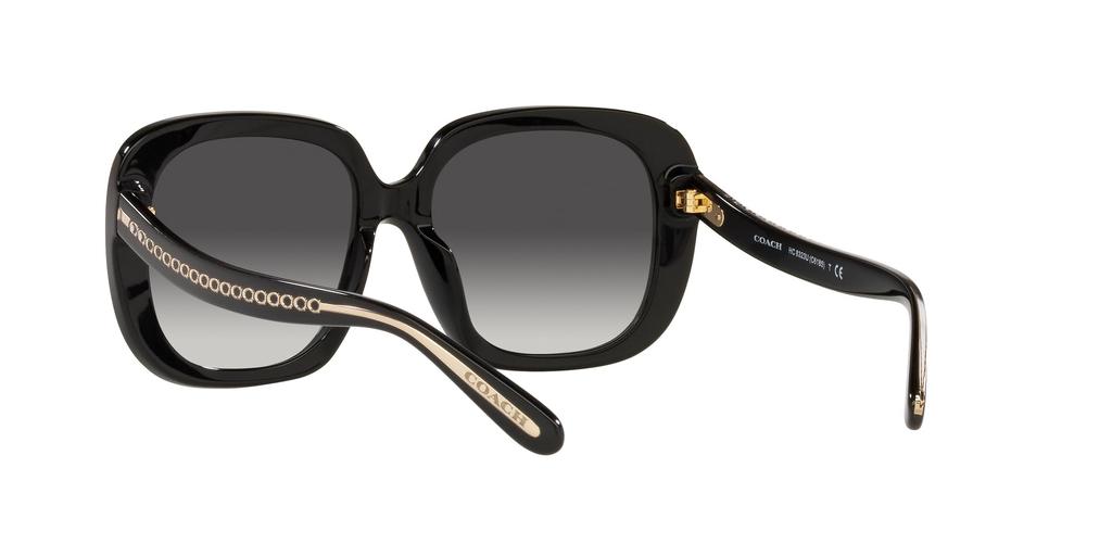Coach HC8323U BLACK 56 Women's Sunglasses,