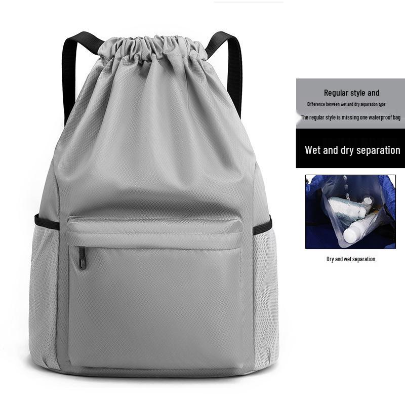 Portable Fitness Drawstring Backpack for Sports, Training, and Events