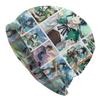 Game Anemo Geo Pyro Hydro Genshin Impact GANYU Bonnet Femme Hip Hop Knit Hat For Winter Warm Cryo Electro Dendro Beanies Caps