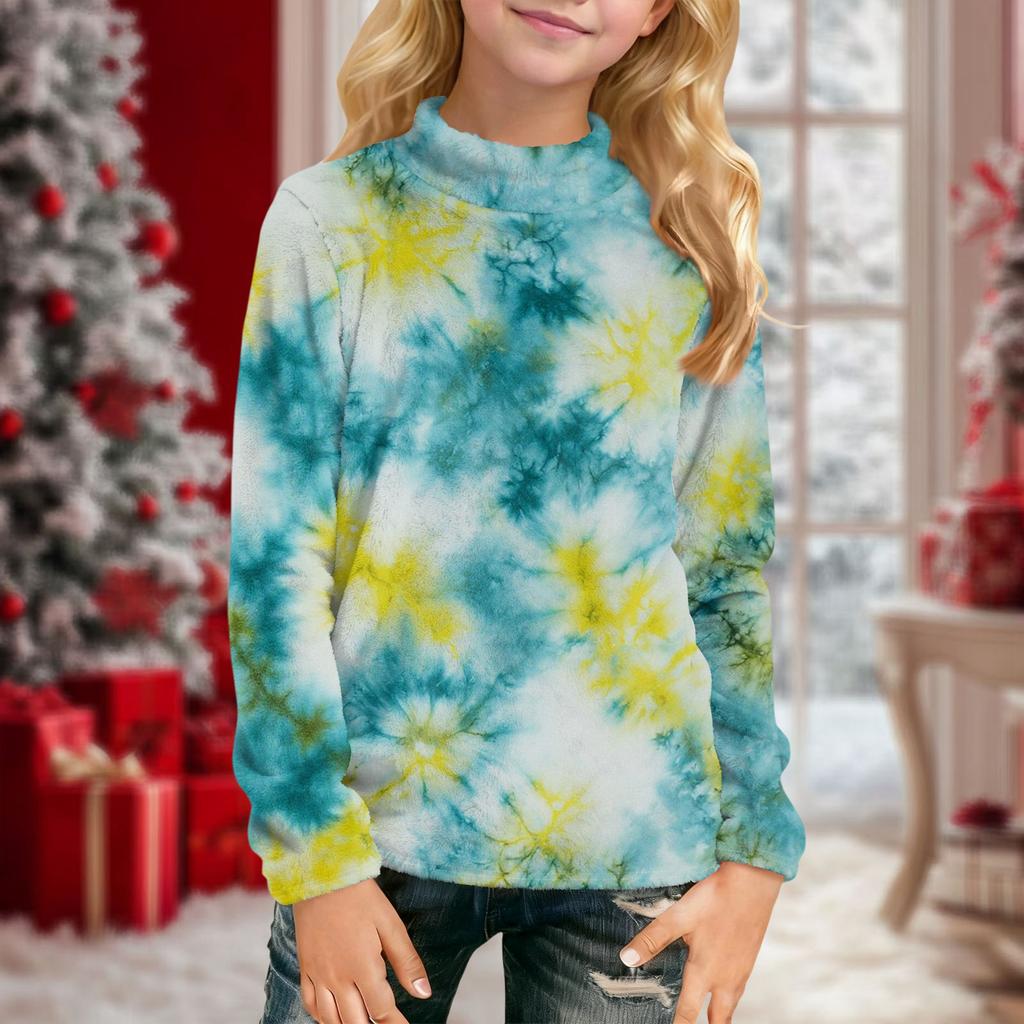 Dziecięce codzienne bluzki z długim rękawem z nadrukiem