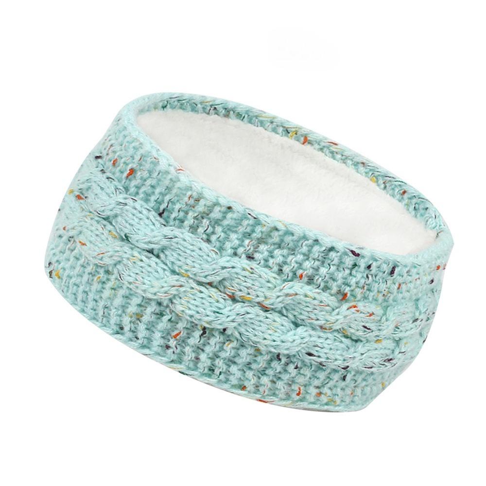 New Winter Velvet Hair Accessories Autumn Winter Yarn Knitted Headband Fashionable Warm Sports Headband