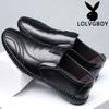 New casual leather shoes men's soft-soled soft-faced leather lazy shoes one-pedal driving leather shoes