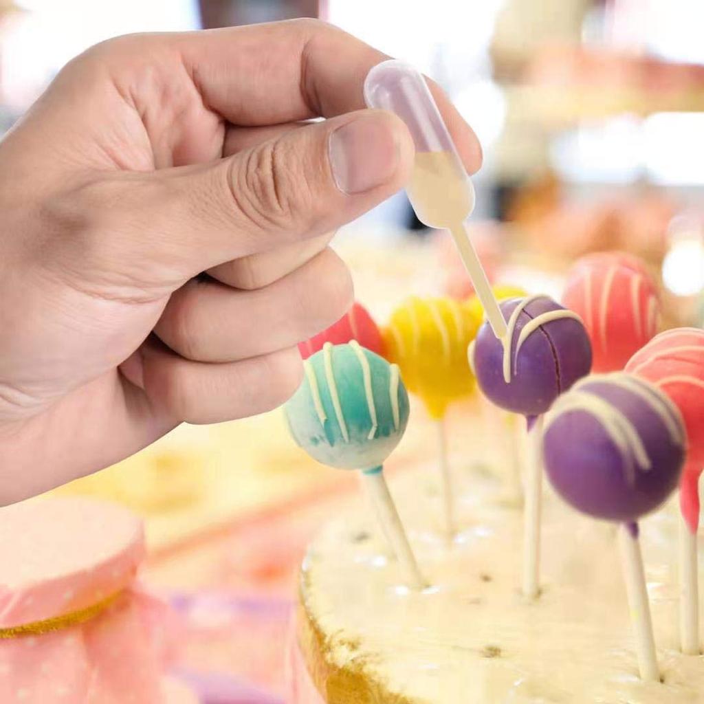 400pcs 4ml Plastic Pipettes Squeeze Transfer Pipettes Suitable for Chocolate, Cupcakes, Strawberries and Chocolate, Birthday Party and Holiday