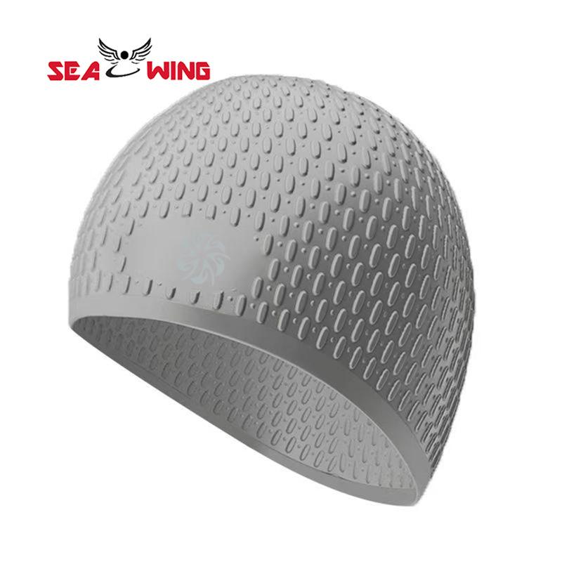 Non-Slip Silicone Swimming Cap for Women, Large Waterproof, with Ear Protection, Ideal for Long Hair